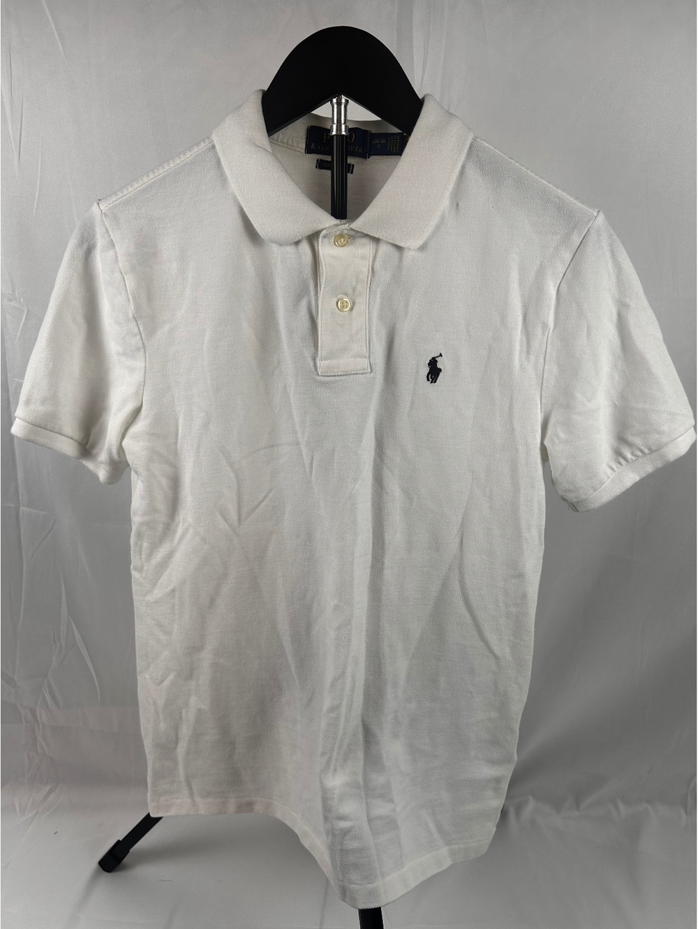 Polo Ralph Lauren Classic Fit White Polo Shirt, Size L (14-16)